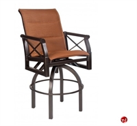 Picture of GRID Outdoor Aluminum Swivel Barstool Sling Chair