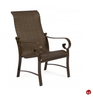 Picture of GRID Outdoor Aluminum High Back Dining Arm Chair