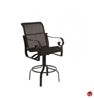 Picture of GRID Outdoor Aluminum Woven Swivel Bar Stool Chair