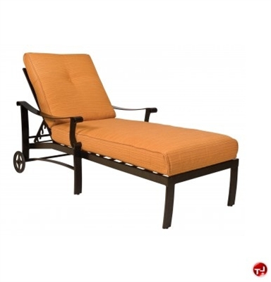 Picture of GRID Outdoor Aluminum Thick Cushion Adjustable Chaise Lounge