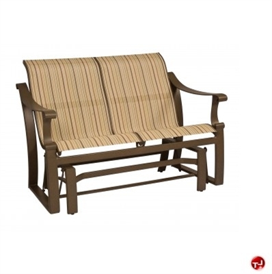 Picture of GRID Outdoor Aluminum 2 Seat Loveseat Sling Glider