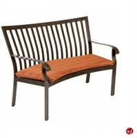 Picture of GRID Outdoor Aluminum 2 Seat Bench with Seat Cushion