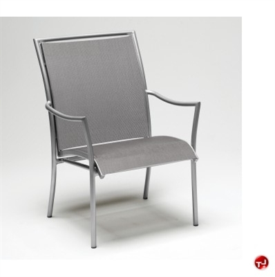 Picture of GRID Outdoor Aluminum Stacking Dining Arm Chair