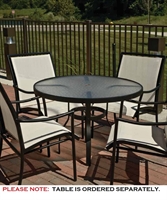 Picture of GRID Outdoor Aluminum Stacking Dining Chairs, Pack of 4