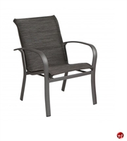 Picture of GRID Outdoor Aluminum Padded Dining Stack Chair