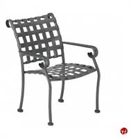 Picture of GRID Outdoor Aluminum Strap Stacking Dining Arm Chair