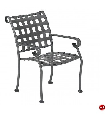 Picture of GRID Outdoor Aluminum Strap Stacking Dining Arm Chair