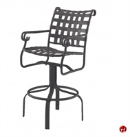Picture of GRID Outdoor Aluminum Swivel Barstool Strap Chair