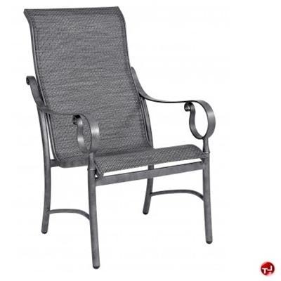 Picture of GRID Outdoor Aluminum High Back Dining Sling Chair