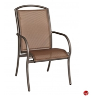 Picture of GRID Outdoor Aluminum Stacking Dining Arm Sling Chair
