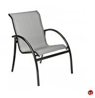Picture of GRID Outdoor Aluminum Stack Dining Sling Arm Chair