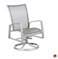 Picture of GRID Outdoor Aluminum Mesh Swivel Rocking Dining Chair