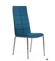 Picture of ICF Archal Aluminum Contemporary High Back Armless Guest Chair with Quilted Pattern