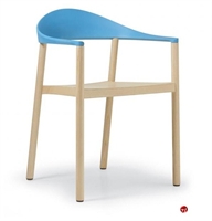 Picture of ICF Monza Contemporary Wood Stacking Arm Dining Chair
