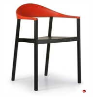 Picture of ICF Monza Contemporary Wood Stacking Arm Dining Chair