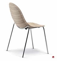 Picture of ICF Luna Contemporary Wood Shell  Armless Stack Chair