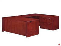 Picture of DMI Summit Veneer 72" U Shape Office Desk Workstation