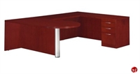 Picture of DMI Summit Veneer 72" U Shape P Top Office Desk Workstation