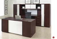 Picture of DMI Causeway Contemporary Laminate Executive Desk with Kneespace Credenza and Wardrobe Storage