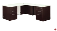 Picture of DMI Causeway Contemporary Laminate Bowfront L Shape Office Desk Workstation