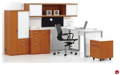 Picture of DMI Causeway Contemporary Laminate L Shape Office Desk Workstation, Wall Mount and Combo Wardrobe