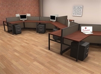 Picture of PEBLO 12 Person Cluster Office Desk Workstation