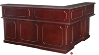 Picture of Marion Traditional Veneer L Shape Reception Desk Workstation