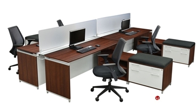 Picture of Marino 4 Person Teaming Bench Seating Shared Desk Workstation