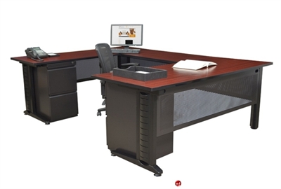 Picture of Marino 66" U Shape Steel Training Desk Table with Filing Pedestals