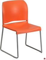 Picture of Brato Poly Shell Sled Base Orange Stack Chair