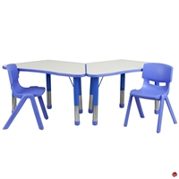 Picture of Brato Height Adjustable Activity Connecting Tables with 2 Kids Plastic Stack Chairs