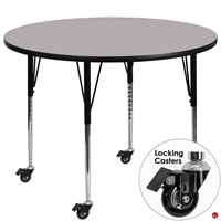 Picture of Brato 60" Round Height Adjustable Mobile Activity Table