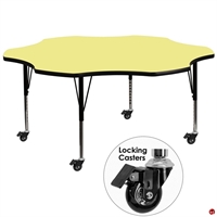 Picture of Brato 60" Flower Height Adjustable Mobile Activity Table