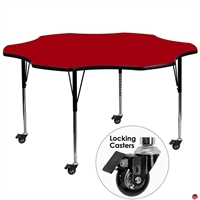 Picture of Brato 60" Flower Height Adjustable Mobile Activity Table