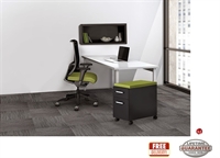 Picture of STROY 24" x 60" Contemporary Office Desk with Wall Mount and Mobile Storage