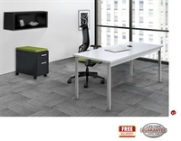 Picture of STROY 24" x 60" Contemporary Office Desk with Wall Mount and Mobile Storage