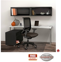 Picture of STROY 24" x 60" Contemporary Office Desk with Wall Mount and Open Storage