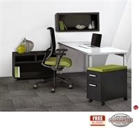 Picture of STROY 24" x 60" Contemporary Office Desk with Wall Mount, Open Storage and Mobile Cabinet