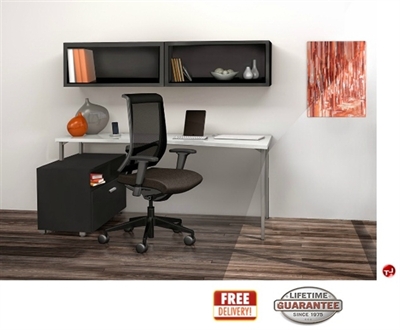 Picture of STROY 24" x 60" Contemporary Office Desk with Wall Mount and Open Storage