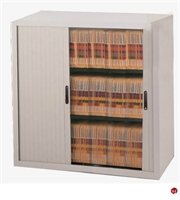 Picture of STROY Counter Height Sliding Tambour Door Filing Cabinet