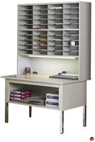 Picture of STROY Mail Sorter Steel Cabinet with Desk Worksurface