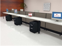 Picture of PEBLO 12 Person Shared Cubicle Desk Workstation