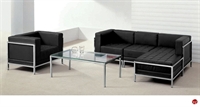 Picture of BRATO Contemporary Modular L Shape Reception Sofa with Club Chair