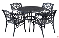 Picture of Flexsteel Del Ray Outdoor Wrought Iron Round Table with Chair Set