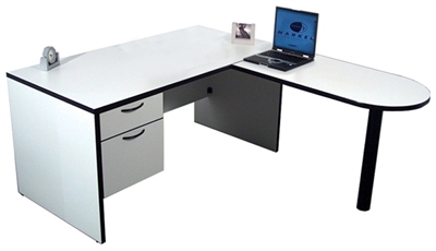 Picture of 72" D-Top L Shape Office Desk Workstation