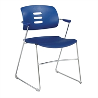 Picture of Sled Base Poly Stack Chair with Arms, Pack of 4