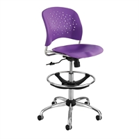 Picture of Poly Shell Drafting Stool Armless Task Chairs With Footring
