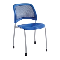 Picture of Mesh Back Armless Poly Stack Chair, Pack of 2