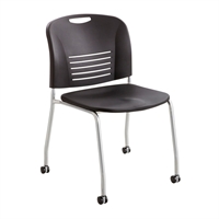 Picture of Poly Shell Armless Mobile Stack Chair, Pack of 2