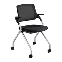 Picture of Mesh Back Mobile Nesting Arm Chair